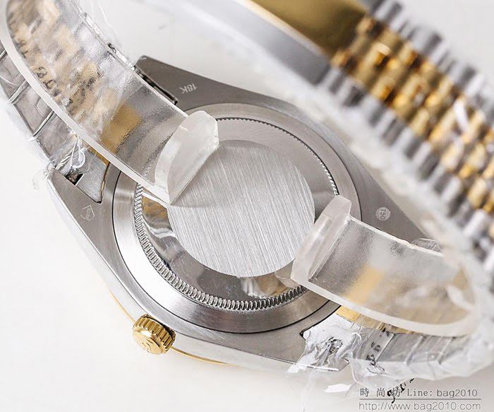 ROLEX勞力士 日誌月相型 904蠔式鋼 18k微納米電鍍金 五珠帶 三度防水性能 全自動進口機械男表  wssb5064